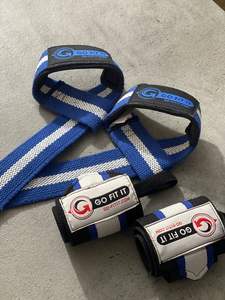 ชุดสายรัดข้อมือรูปเลข 8 ทำจากนีโอพรีนและยางยืด พร้อมสายรัดยกน้ำหนักแบบปรับได้ สำหรับการฝึกซ้อมในยิม - Product Image 3