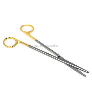 Tijeras TC Metzenbaum Rectas de 7 Pulgadas, Acero Inoxidable, Mango Dorado, Instrumento Quirúrgico Veterinario Premium, CE ISO, Venta al por Mayor - Product Image 4