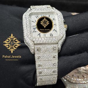 นาฬิกาเพชรหรูหรา Pahal Jewels ตัวเรือนสแตนเลสทรงสี่เหลี่ยม แสดงวันที่แบบอนาล็อก นาฬิกาแฟชั่นผู้หญิง ระบบควอตซ์ - Product Image 3