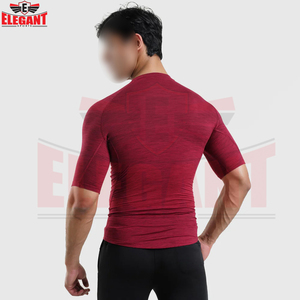 Rashguards de fitness et d'entraînement couleur bordeaux, qualité supérieure, prix raisonnable, meilleur fournisseur, nouvelle arrivée, service OEM - Product Image 4