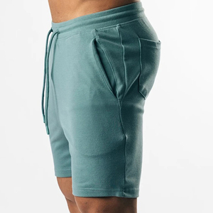 Pantalones Cortos de Punto para Hombre, Color Sólido, con Cordón en la Cintura y Bolsillos, Transpirables, Estilo Casual, Corte Medio, 2026 - Product Image 3