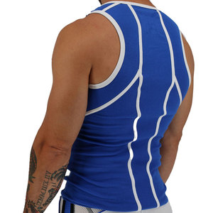 Camiseta sin mangas de baloncesto 100% algodón, deportiva, transpirable, 180 g/m², ligera, ideal para verano, anti-bolitas, para culturismo. - Product Image 6