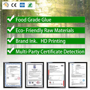 Sacs de courses écologiques en papier kraft blanc et brun avec poignées torsadées, durables, impression personnalisée avec logo, style classique - Product Image 5