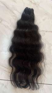 Extensions de cheveux naturels bouclés Remy indiens non traités, double trame machine, style afro, en paquet - Product Image 2