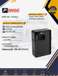Unità CDI Hero CD Deluxe Nuova DC NXG Eco Deluxe, Qualità Export per Ricambi Moto, India Orado - Product Image 5