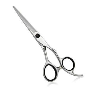 Ciseaux de barbier professionnels de haute qualité, pour droitiers, design moderne, acier inoxydable japonais, couleur et taille personnalisées en caoutchouc - Product Image 1