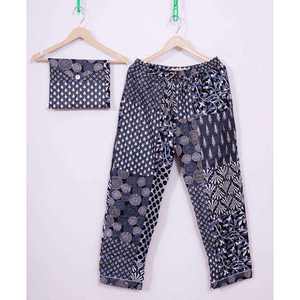 Conjunto de Pijama de 2 Piezas de Satén con Estampado Floral Étnico de Otoño, Diseño Simple, Cintura Elástica, Cuello y Mangas Largas, Transpirable 2026 - Product Image 2