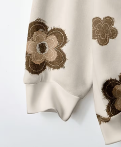 Sudadera de Cuello Redondo con Estampado de Dibujos Animados para Mujer, Estilo Casual de Otoño, Corte Regular, Manga Larga, Tejido de Algodón de 180g, Suave - Product Image 5