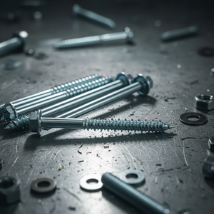 Vis à tête hexagonale métrique en acier au carbone zingué, haute résistance classe 4.8 et 6.8, filetage partiel, M6-M12, modèle 13, marque PDC - Product Image 1