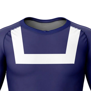 Custom Wholesale <b>Men's</b> Quick Dry Fitness <b>Compression</b> <b>Shirt</b> Polyester Tights Bodybuilding Breathable Muscle <b>Compression</b> <b>Shirt</b> <b>Men</b> - Product Image 4