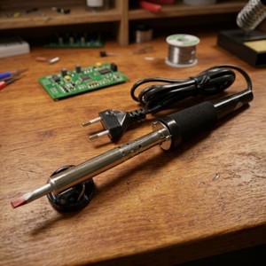 Fer à souder HC0113 avec une grande pointe plate | Outil rotatif électrique à cordon avec lame métallique à tige droite pour une coupe de précision - Product Image 4