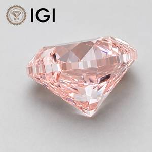 เพชรรูปหัวใจสีชมพูทรงหลวม ได้รับการรับรองจาก IGI เพชรสังเคราะห์จากห้องปฏิบัติการสำหรับทำเครื่องประดับ - Product Image 4