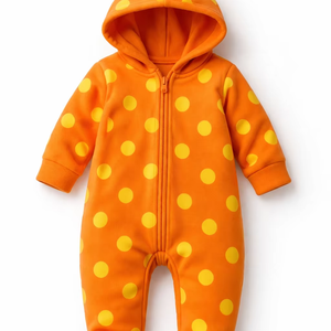 Mono con Capucha para Bebé Unisex 100% Algodón Orgánico Personalizable, Suave y Transpirable, Traje de Dormir para Recién Nacido, Regalo - Product Image 1