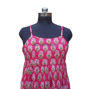 Vestido Midi Bohemio Sexy 100% Algodón con Cuello en V, Estampado Floral y Diseño sin Mangas para Mujer, Ideal para Fiestas en la Playa y Salidas Nocturnas - Product Image 3