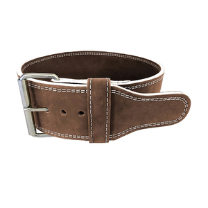 Ceinture de soutien du poignet unisexe en cuir de vachette véritable respirant avec logo personnalisé, fermeture à boucle, qualité supérieure, professionnelle, pour la salle de sport - Product Image 3