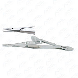 Portaagujas de Acero Inoxidable de Alta Calidad para Microcirugía, 5.25 Pulgadas, Portaagujas Oftálmico Kalt - Product Image 6