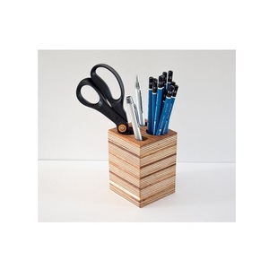 Portalápices de Madera Hecho a Mano, Organizador de Escritorio para Hogar, Oficina, Escuela y Estudio, Portaplumas Clásico de Madera Hecho a Mano - Product Image 3