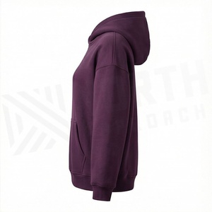 Oversized Blank Womens Hoodies Pullover Style <b>Drop</b> Shoulder Personalized Printing Activewear Casual Fashion Apparel - Product Image 3