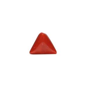 Natural Red Coral Oval Cabochon 7.7 Carat Loose Gemstone for Fine Jewelry - Product Image 2