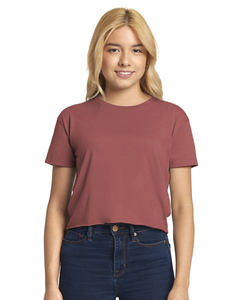 เสื้อครอปสีชมพูทะเลทรายสำหรับผู้หญิง Next Level 5080 ขายส่งเสื้อครอปเปล่าสำหรับพิมพ์ลายตามสั่งสำหรับแบรนด์แฟชั่น - Product Image 6