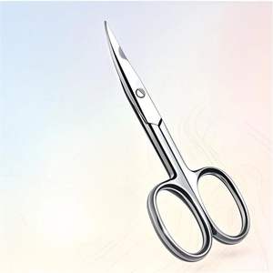 Ciseaux à ongles de haute qualité en acier inoxydable, lames semi-courbées, poignée ergonomique confortable, ciseaux pour salon de beauté - Product Image 1