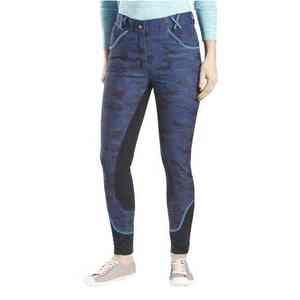 ชุดขี่ม้าทรงเข้ารูปยืดหยุ่นได้เพื่อรูปลักษณ์ที่สง่างามและการเคลื่อนไหวที่ไม่ถูกจำกัด กางเกงขี่ม้าพิมพ์ลาย - Product Image 1