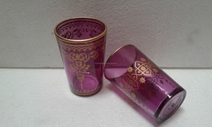 Vasos de té marroquíes coloridos para suministros de hotel y restaurante - Product Image 5