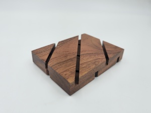 Eco-Friendly Rectangular Wooden <b>Soap</b> Dishes - Product Image 3