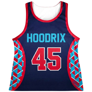 Womens Sublimation Lacrosse Pinnies Slim Fit Sublimation Lacrosse Pinnies College Tournament Match Sportswear Tank <b>Top</b> - Product Image 4