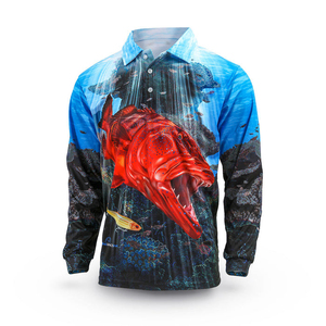 Camiseta Polo de Pesca para Hombre LADO SPORTS, Manga Corta, Diseño de Jersey de Poliéster, Protección UV Personalizada UPF 50+, Secado Rápido - Product Image 4
