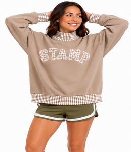 Pull-over col roulé pour femme en gros, personnalisé, coupe oversize, en molleton de coton pour l'hiver, avec logo sur le devant - Product Image 5