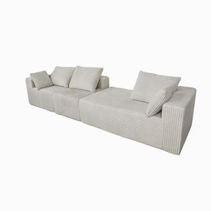 Divano Letto Angolare Componibile in Tessuto Morbido e Spugna ad Alta Densità, Progettato per Diversi Livelli di Comfort - Product Image 2