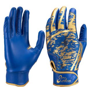 Gants de frappe de baseball personnalisés avec logo OEM, antidérapants, en cuir, pour joueurs de baseball adultes et jeunes. - Product Image 4