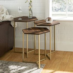 Luxury Designer Iron <b>Nesting</b> <b>Table</b> With <b>Marble</b> Top For Premium Living Room Interior Decoration And Furniture Use - Product Image 2