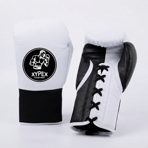 Gants de boxe professionnels avec logo personnalisé, en PU, à lacets, ajustables, de haute qualité, pour l'entraînement, 14 oz, 12 oz, avec bandage pour les mains, unisexe - Product Image 2