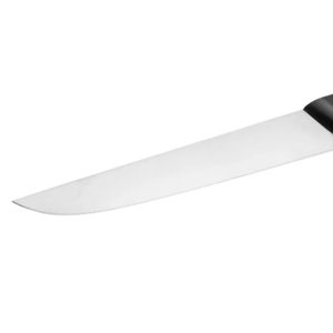 Couteaux de boucher professionnels à manche noir avec lame droite argentée, triple rivet et protège-doigts pour la découpe de viande - Product Image 5