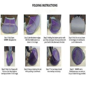 Big One <b>Single</b> Person <b>Folding</b> Self-Supporting Heavy Duty Polyester Quality Mosquito Net (<b>Single</b> <b>Bed</b> Size Base Cloth All-Season - Product Image 4