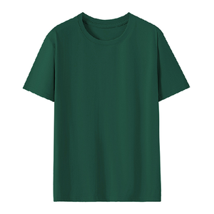 รับผลิตเสื้อยืดคอกลมแขนสั้นผ้าฝ้ายสีพื้นจากโรงงาน OEM สวมใส่สบาย ระบายอากาศได้ดี - Product Image 3
