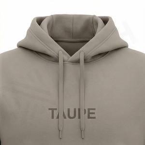 Sudadera con capucha extragrande de forro polar grueso, bordada y teñida lisa, cálida para otoño, de algodón para hombre, venta al por mayor, ropa premium personalizada - Product Image 4