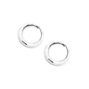 Pendientes de Plata de Ley 925 con Bisel Minimalista Plateado SKU7627, para Regalos de Boda, Compromiso y Fiesta - Product Image 4