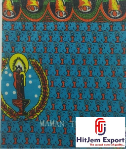 Premium African Cotton Wax Print Fabric for European Israel Island Scarves Custom Sewing Event Fashion Clothing Wholesale - Product Image 2