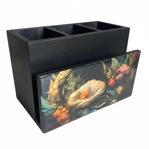 Support de rangement en bois finition naturelle, organisateur décoratif pour bureau et articles ménagers – Offre spéciale - Product Image 5