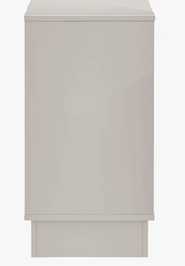 Buffet contemporain sans poignées à 2 portes, laqué brillant, pour chambre d'hôtel, console de rangement, meuble de bureau - Product Image 3