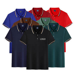 Camiseta de Golf de Alta Calidad para Hombre, 100% Poliéster, Secado Rápido, Absorbe la Humedad, Protección UV, Elástica, Lisa, con Logotipo Personalizado - Product Image 1