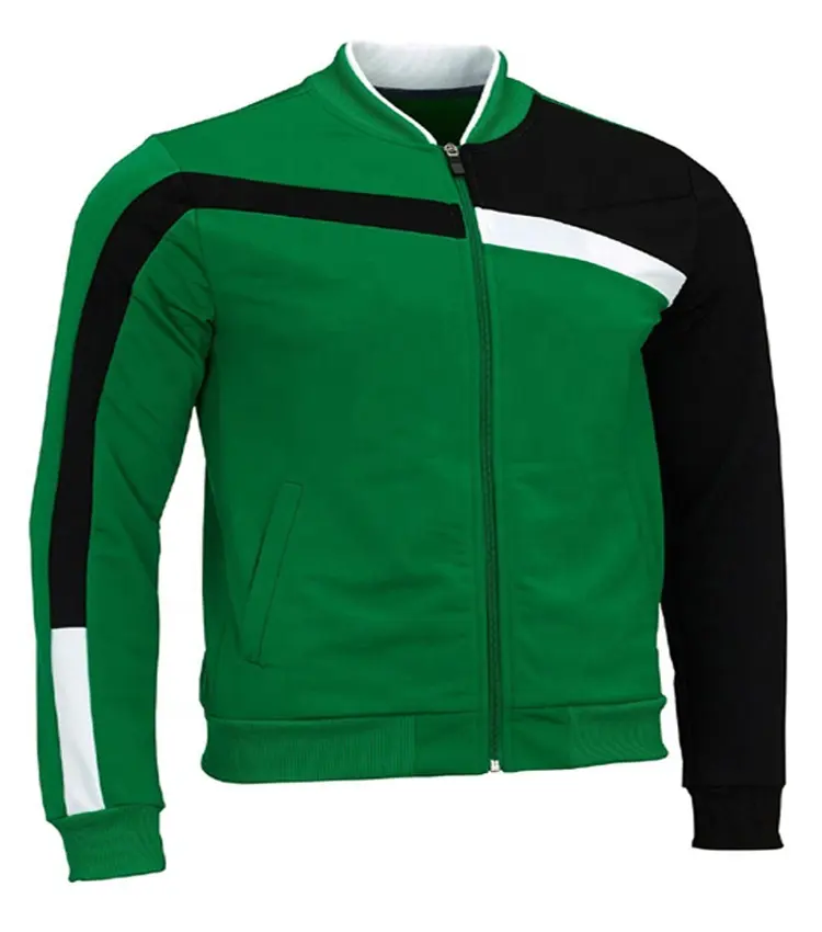 Custom Men's Full Zipper Sleeves Outdoor Sports Tracksuit Jacket