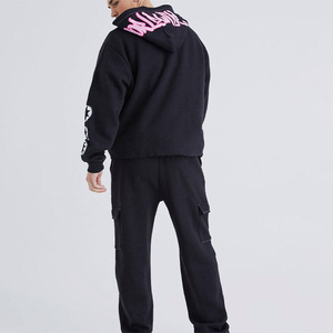 Unisex Custom Puff Print Breathable Cotton Long Sleeve Winter Puffer Track Suit Fashionable Casual Style for <b>Men</b> Women Plus Size - Product Image 2