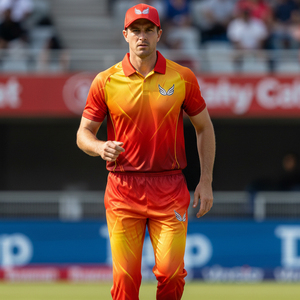 Ensemble de sport personnalisé sublimé pour le cricket : Maillot col en V respirant et short à taille élastique – Vente en gros - Product Image 6