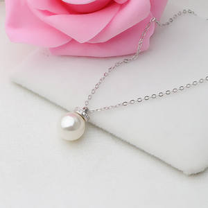 Cadena para Diadema con Colgante de Plata S925, Collar para Mujer, Bandeja Vacía para Perlas, Accesorios de Joyería de Moda, Producto Semiterminado para DIY - Product Image 5