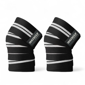Heavy Duty <b>Knee</b> <b>Wraps</b> Elastic Compression Support for Powerlifting Squat Deadlift Weightlifting Gym Gear training <b>knee</b> support - Product Image 3