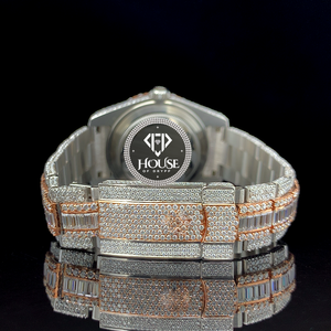Reloj de Lujo con Diamantes Moissanite, Acero Inoxidable, Estilo Hip Hop, Movimiento Automático, Regalo para Hombre - Product Image 3